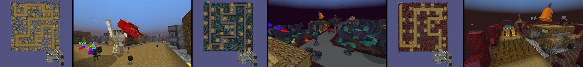 Panorama of the Minecraft Bedrock Marketplace product Defend the Door created by Lifeboat.