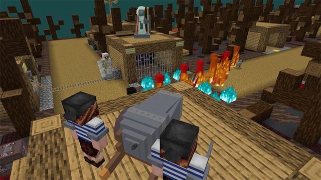 Screenshot of the Minecraft Bedrock Marketplace product Defend the Door created by Lifeboat.