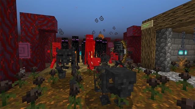Screenshot of the Minecraft Bedrock Marketplace product Defend the Door created by Lifeboat.