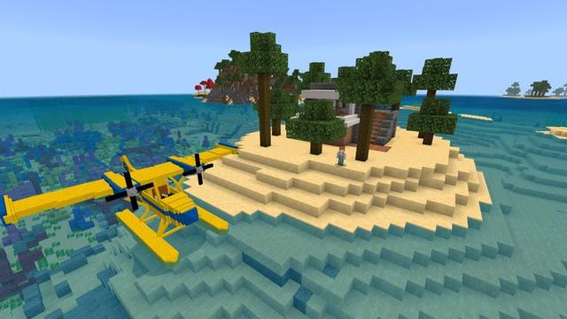 Screenshot of the Minecraft Bedrock Marketplace product Desert Island created by Lifeboat.