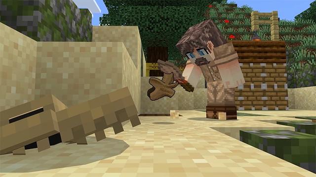 Screenshot of the Minecraft Bedrock Marketplace product Dino Dig created by Lifeboat.