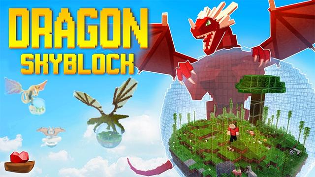Thumbnail of the Minecraft Bedrock Marketplace product Dragon Skyblock created by Lifeboat.
