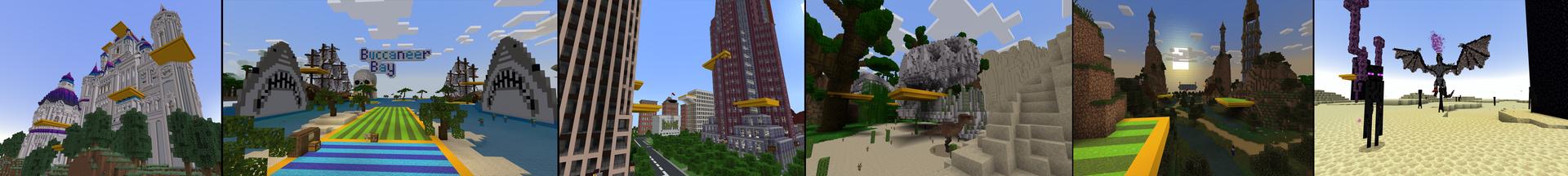 Panorama of the Minecraft Bedrock Marketplace product Ender Golf created by Lifeboat.