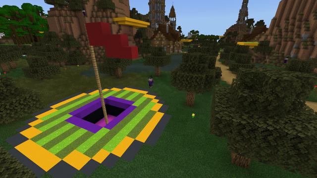 Screenshot of the Minecraft Bedrock Marketplace product Ender Golf created by Lifeboat.