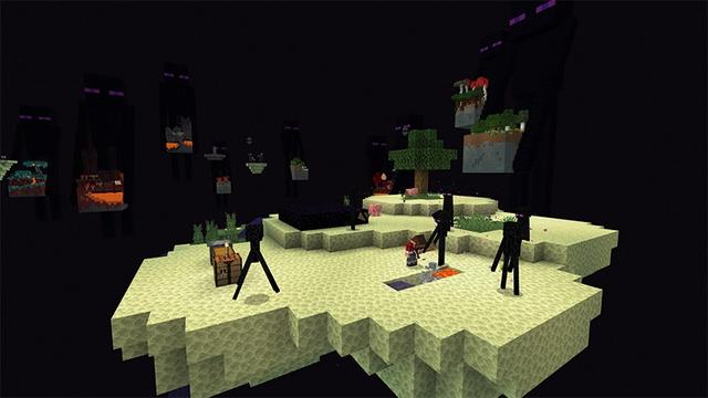 Screenshot of the Minecraft Bedrock Marketplace product Enderman Skyblock created by Lifeboat.