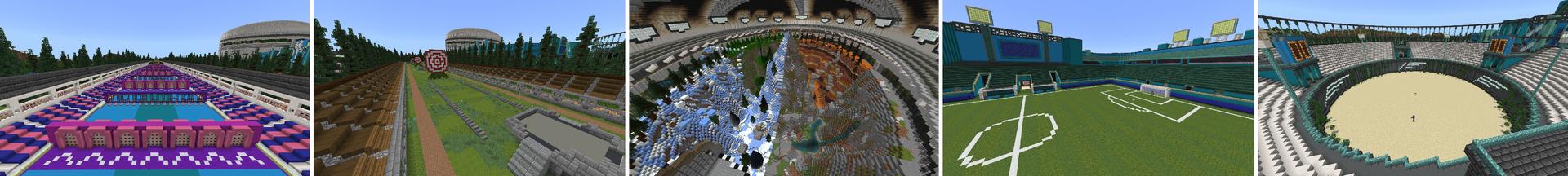 Panorama of the Minecraft Bedrock Marketplace product Every Mob Fights For 250,000 created by Lifeboat.