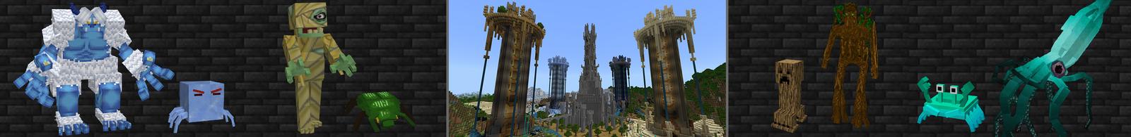 Panorama of the Minecraft Bedrock Marketplace product Evil Tower created by Lifeboat.