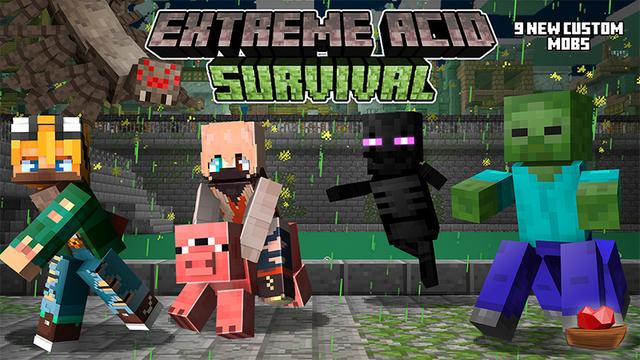 Thumbnail of the Minecraft Bedrock Marketplace product Extreme Acid Survival created by Lifeboat.