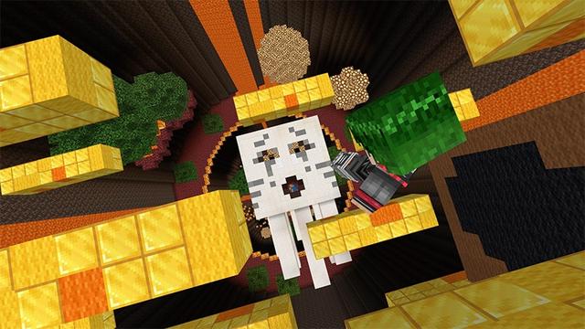 Screenshot of the Minecraft Bedrock Marketplace product Extreme Dropper created by Lifeboat.