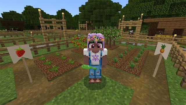 Screenshot of the Minecraft Bedrock Marketplace product Farm Tycoon created by Lifeboat.