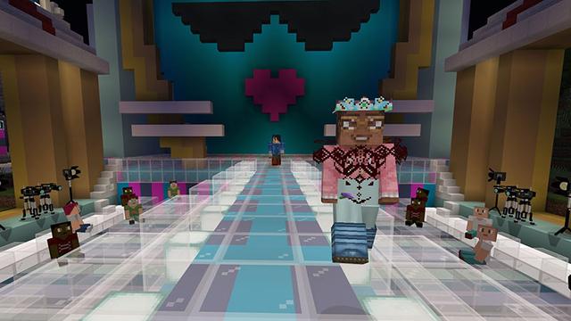 Screenshot of the Minecraft Bedrock Marketplace product Fashion TV created by Lifeboat.