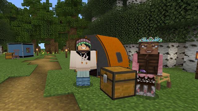 Screenshot of the Minecraft Bedrock Marketplace product Fashion TV created by Lifeboat.
