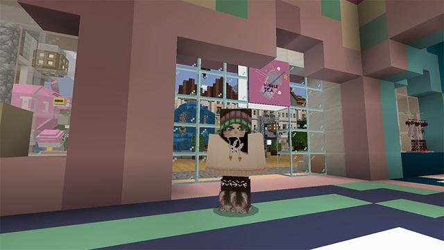 Screenshot of the Minecraft Bedrock Marketplace product Fashion TV created by Lifeboat.