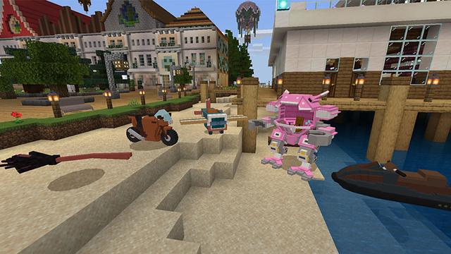 Screenshot of the Minecraft Bedrock Marketplace product Fashion TV created by Lifeboat.