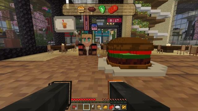 Screenshot of the Minecraft Bedrock Marketplace product Fast Food Simulator created by Lifeboat.