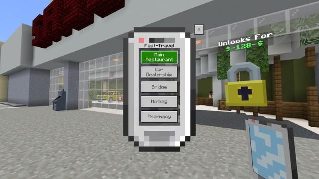 Screenshot of the Minecraft Bedrock Marketplace product Fast Food Simulator created by Lifeboat.