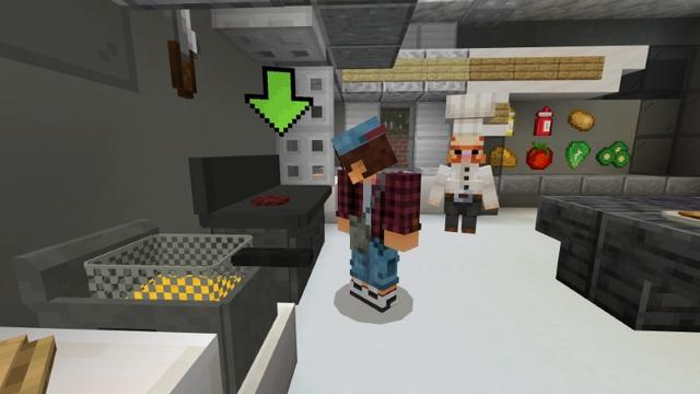 Screenshot of the Minecraft Bedrock Marketplace product Fast Food Simulator created by Lifeboat.