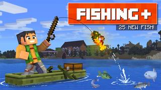 Thumbnail of the Minecraft Bedrock Marketplace product Fishing+ created by Lifeboat.