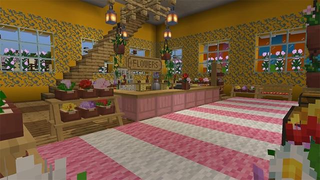 Screenshot of the Minecraft Bedrock Marketplace product Flower Shop created by Lifeboat.