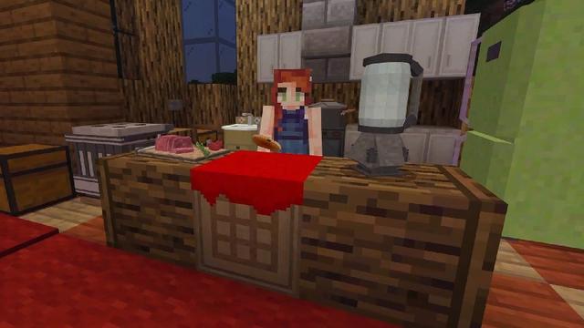 Screenshot of the Minecraft Bedrock Marketplace product Food TV: Thanksgiving created by Lifeboat.