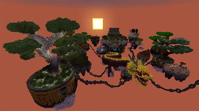 Screenshot of the Minecraft Bedrock Marketplace product Free the Dragon created by Lifeboat.