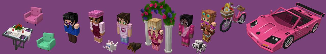 Panorama of the Minecraft Bedrock Marketplace product Glitter Galore created by Lifeboat.