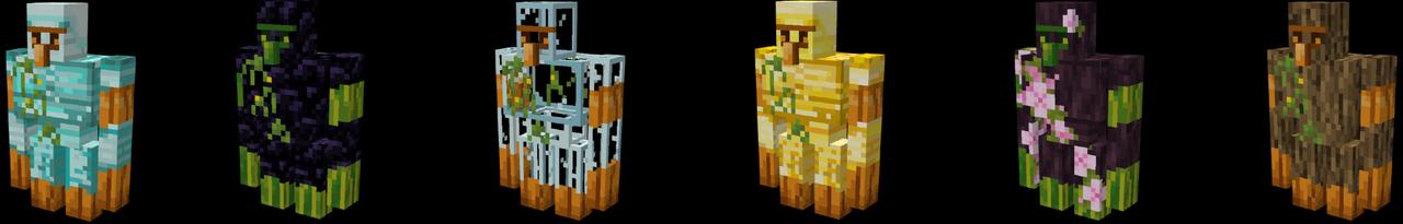 Panorama of the Minecraft Bedrock Marketplace product Golems+ Melon Vs. Pumpkin created by Lifeboat.