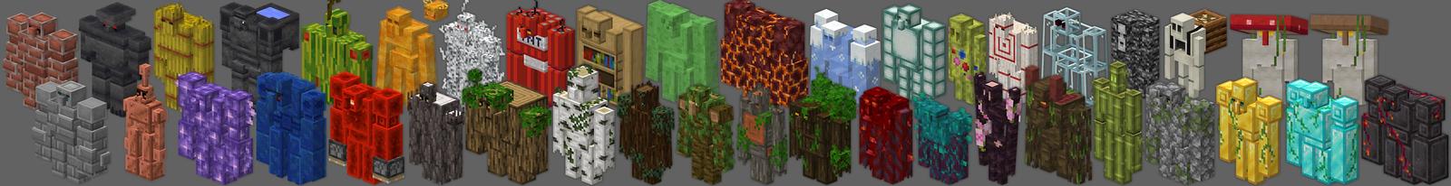 Panorama of the Minecraft Bedrock Marketplace product Golems Add-On created by Lifeboat.