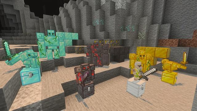 Screenshot of the Minecraft Bedrock Marketplace product Golems Add-On created by Lifeboat.