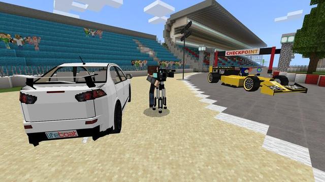Screenshot of the Minecraft Bedrock Marketplace product Grand Prix created by Lifeboat.
