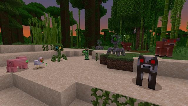 Screenshot of the Minecraft Bedrock Marketplace product Hacker Add-On created by Lifeboat.