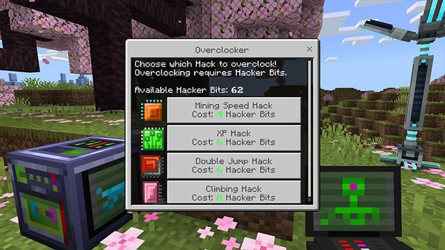 Screenshot of the Minecraft Bedrock Marketplace product Hacker Add-On created by Lifeboat.