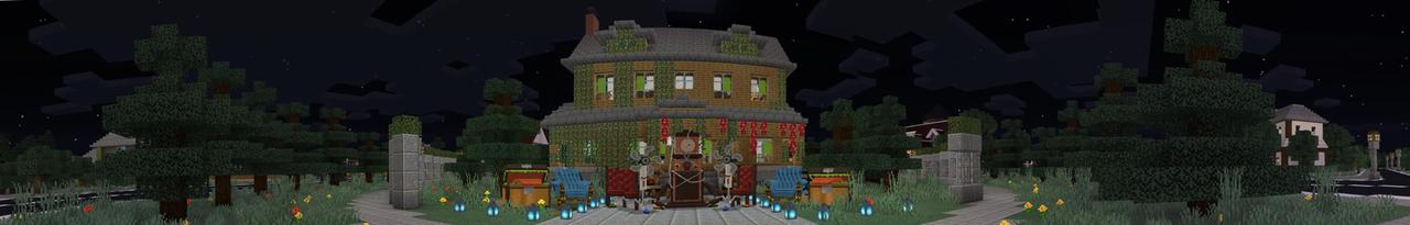Panorama of the Minecraft Bedrock Marketplace product Haunted Furniture created by Lifeboat.