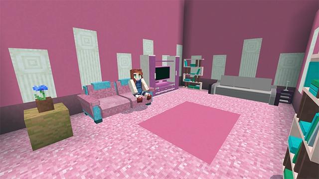 Screenshot of the Minecraft Bedrock Marketplace product Home Improvement Television created by Lifeboat.