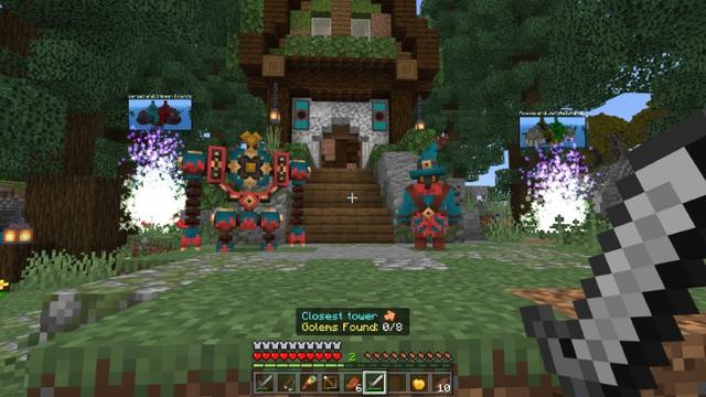 Screenshot of the Minecraft Bedrock Marketplace product How to Train Your Golem created by Lifeboat.