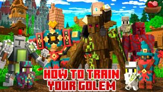 Thumbnail of the Minecraft Bedrock Marketplace product Comment entraîner ton golem created by Lifeboat.