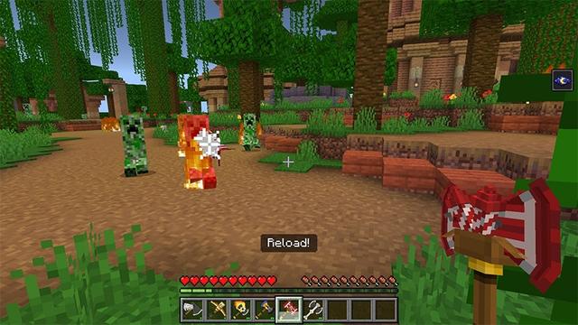 Screenshot of the Minecraft Bedrock Marketplace product Item Fusion created by Lifeboat.