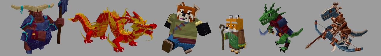 Panorama of the Minecraft Bedrock Marketplace product Kung Fu Animals created by Lifeboat.