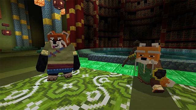 Screenshot of the Minecraft Bedrock Marketplace product Kung Fu Animals created by Lifeboat.