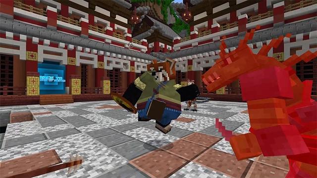 Screenshot of the Minecraft Bedrock Marketplace product Kung Fu Animals created by Lifeboat.
