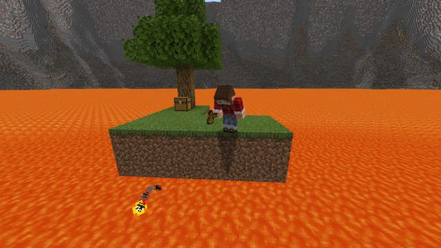 Screenshot of the Minecraft Bedrock Marketplace product Lava Rises Every Minute created by Lifeboat.