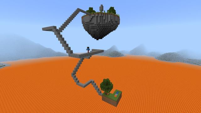 Screenshot of the Minecraft Bedrock Marketplace product Lava Rises Every Minute created by Lifeboat.