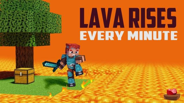 Thumbnail of the Minecraft Bedrock Marketplace product Lava Rises Every Minute created by Lifeboat.