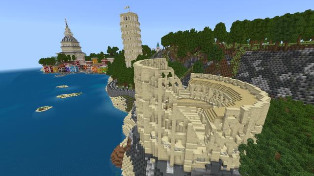 Screenshot of the Minecraft Bedrock Marketplace product Life in Italy created by Lifeboat.