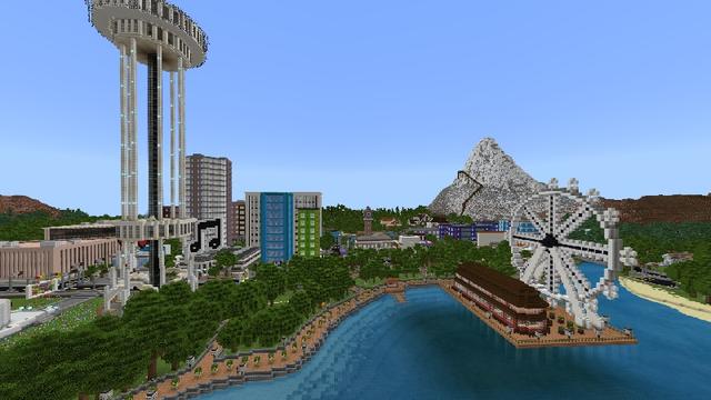 Screenshot of the Minecraft Bedrock Marketplace product Life in Seattle created by Lifeboat.