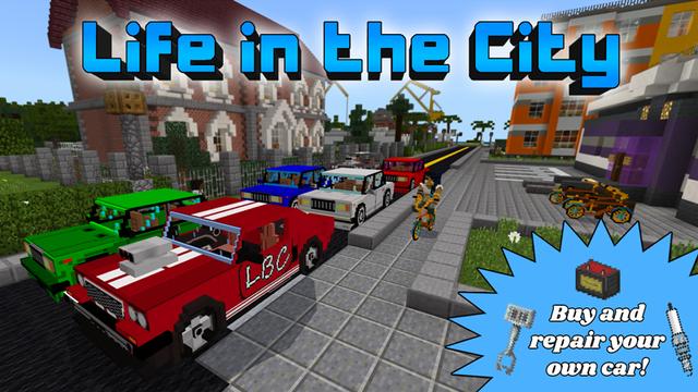 Thumbnail of the Minecraft Bedrock Marketplace product Life in the City created by Lifeboat.