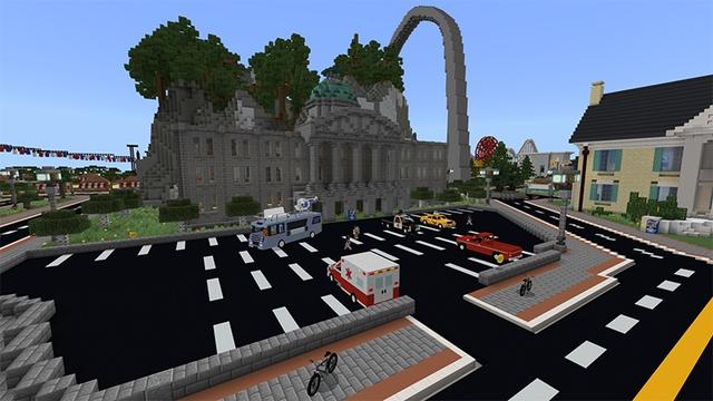 Screenshot of the Minecraft Bedrock Marketplace product Life in the United States created by Lifeboat.