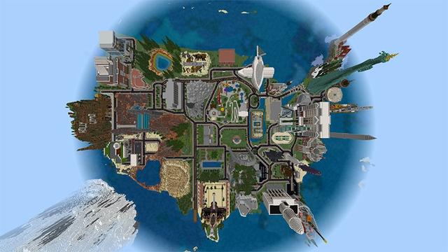 Screenshot of the Minecraft Bedrock Marketplace product Life in the United States created by Lifeboat.