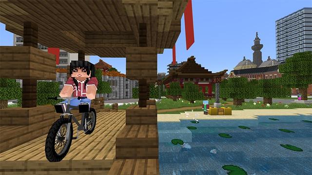 Screenshot of the Minecraft Bedrock Marketplace product Life in Tokyo created by Lifeboat.