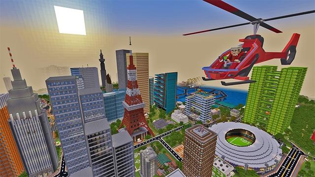 Screenshot of the Minecraft Bedrock Marketplace product Life in Tokyo created by Lifeboat.